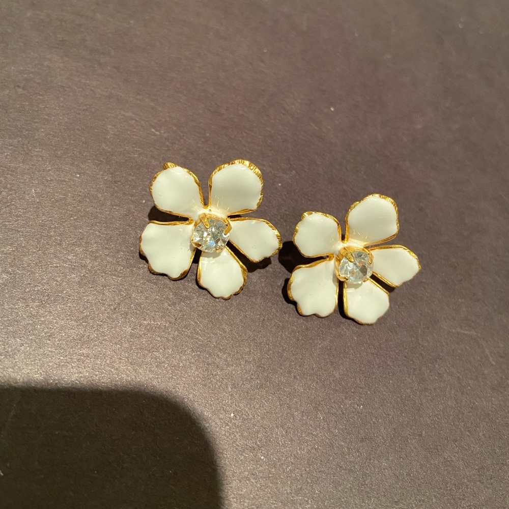 Jcrew flower studs